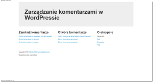 Włącz wyłącz komentarze w Twojej instalacji WordPressa